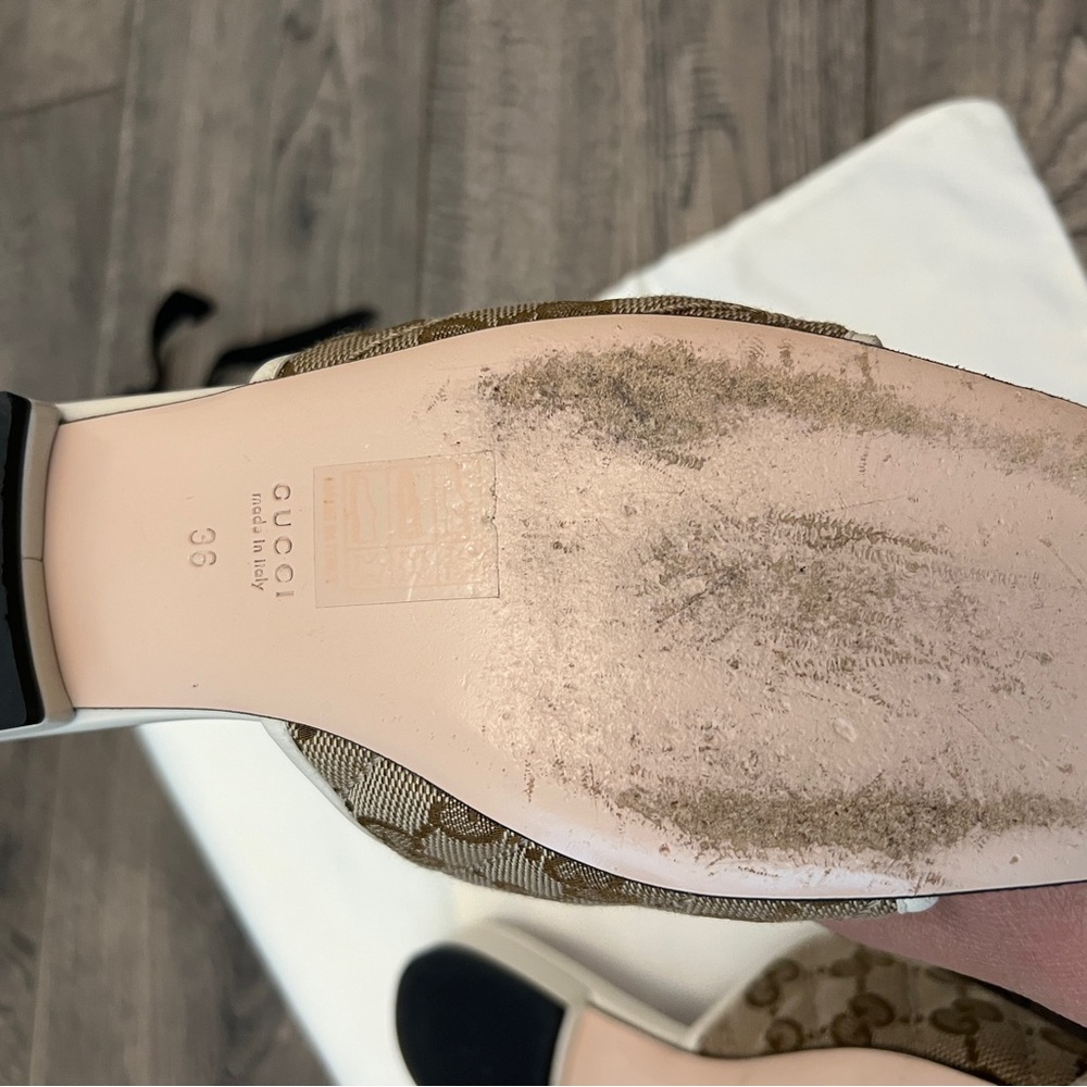 Gucci Jolie GG Monogram Canvas Sandals - Picture 8 of 9